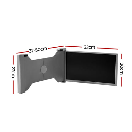 Devanti Portable Monitor Laptop Screen Extender Dual Display 1080P IPS USB C