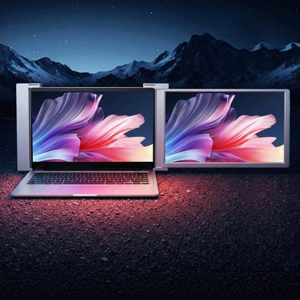 Devanti Portable Monitor Laptop Screen Extender Dual Display 1080P IPS USB C