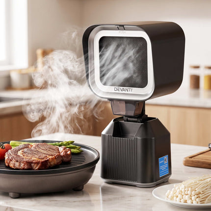 Devanti Portable Range Hood Desktop Ranghoods Exhaust Fan Adjustable Black