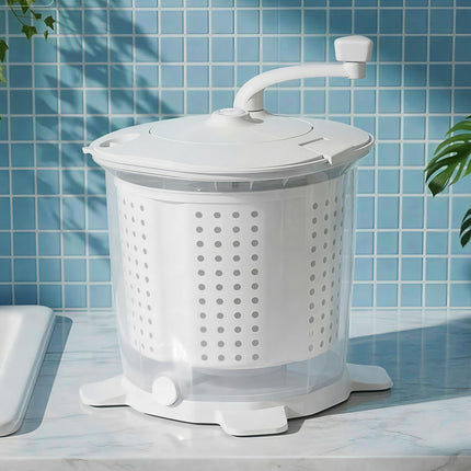 Devanti Portable Washing Machine Manual Spin Dryer Compact for Camping Caravan Apartment