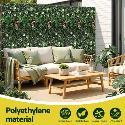 Gardeon Artificial Plant Wall Panels 50X100CM Boxwood Panel Hedge Grass Backdrop Green Decor Backyard