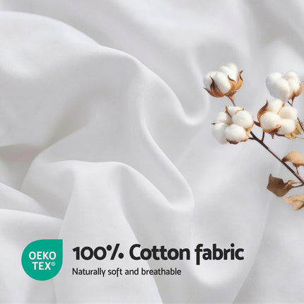 Giselle Bedding Wool Quilt 500GSM Thick Double Winter Doona Baffle Box Construction 100% Wool Filling