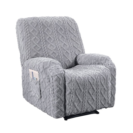 Artiss Recliner Chair Covers with Storage Side Pockets Grey