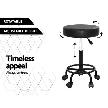 Artiss Salon Stool Round Swivel Chair