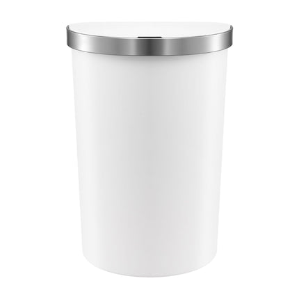 Devanti 50L Motion Sensor Bins Trash Can Kitchen Smart Rubbish Bin D-shape design White