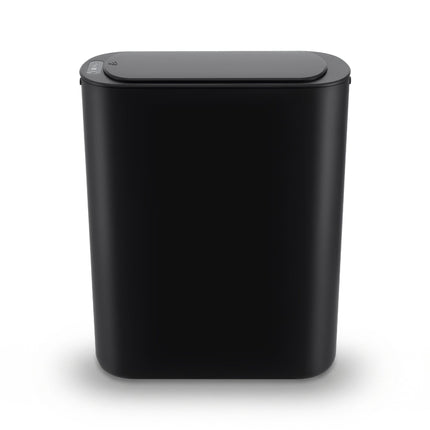 Devanti Automatic Trash Bin with Lid 21L Motion Sensor Kitchen Bin Touchless Garbage Can Modern Black Plastic Slim Rubbish Bin with Liner Holder for Kitchen, Home, Office