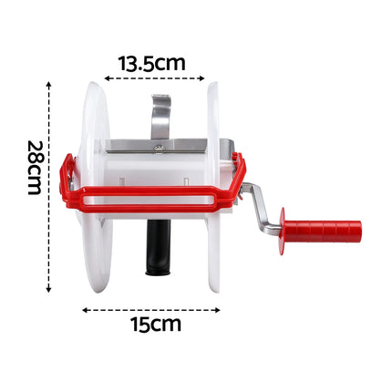Giantz Electric Fence Reel Geared Portable Polywire Fencing Farm White