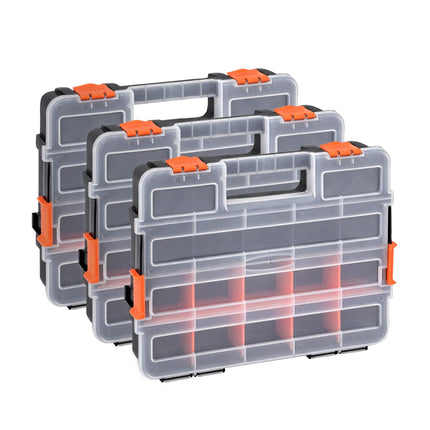 Giantz 3 Pack Tool Box Organizer with Hardware Storage Box for Small Parts