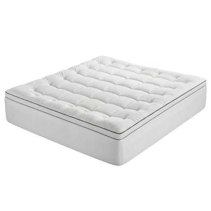 Giselle Bedding King Mattress Topper 5cm Coral Fleece