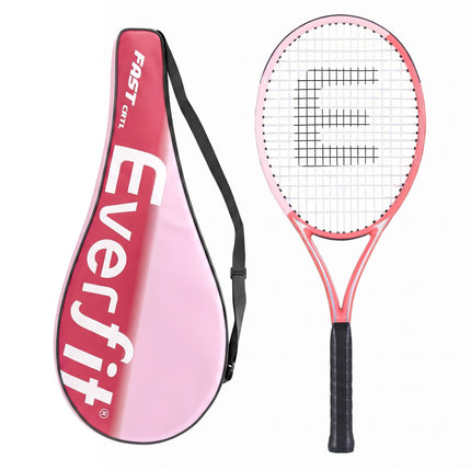 Everfit 27 Inch Tennis Racket Lightweight Racquet for Beginner Adult Players Pink