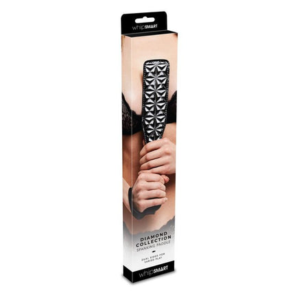 Whip Smart Diamond Textured Paddle Sparkle Sensation Sweet Control - Black