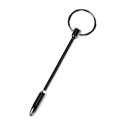 Metal Silver Urethral Plug With Ring