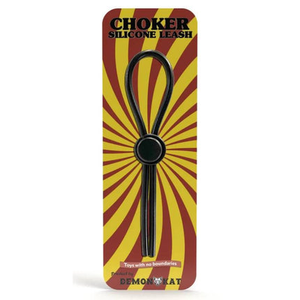 Demon Kat Silicone Choker Leash Black