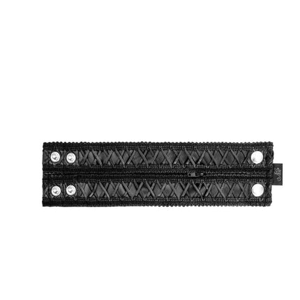 Noir Wrist Wallet With Hidden Zipper Black