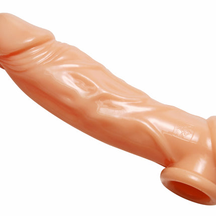 Size Matters Realistic Flesh Penis Enhancer And Ball Stretcher