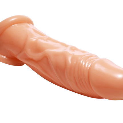 Size Matters Realistic Flesh Penis Enhancer And Ball Stretcher