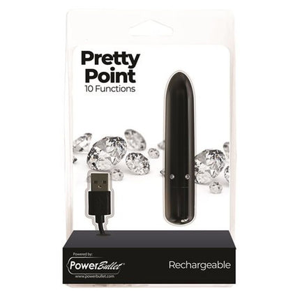 Powerbullet Pretty Point 4In Bullet Black