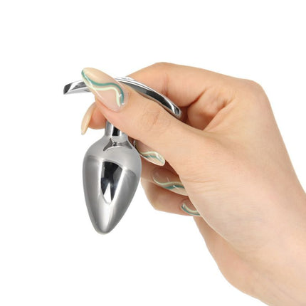 Pillow Talk Sneaky Luxurious Stainless Steel Anal Plug W Swarovski Crystal