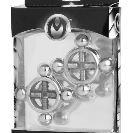 Master Series Rings Fire Stainless Steel Nipple Press Set