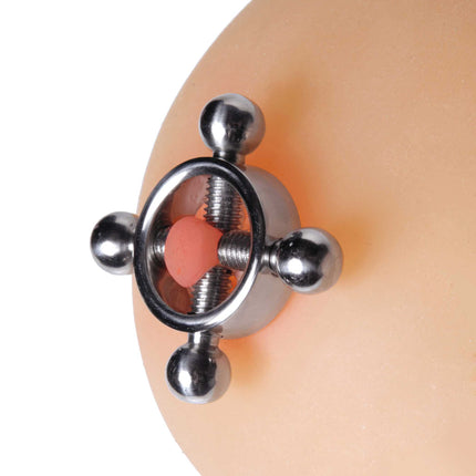 Master Series Rings Fire Stainless Steel Nipple Press Set