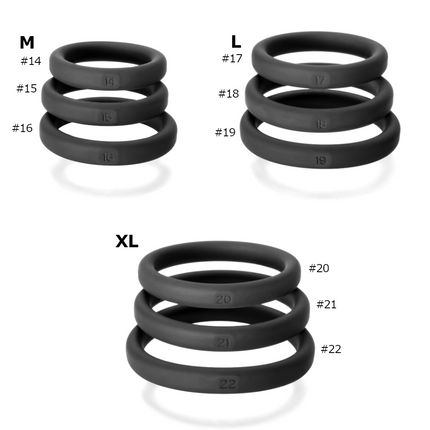 Perfectfit Xact-Fit Silicone Rings Medium 3 Kit - Medium
