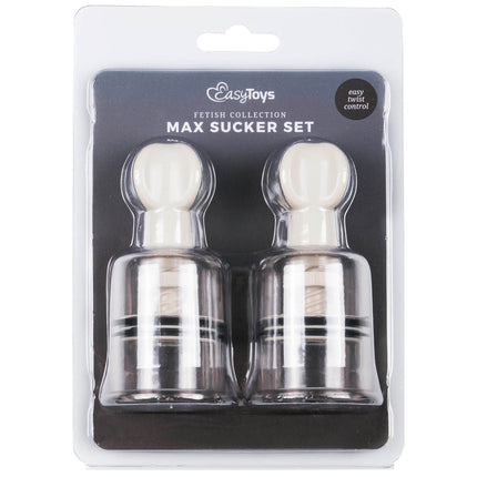 Fetish Collection Nipple And Clit Suckers Large 2 Pc