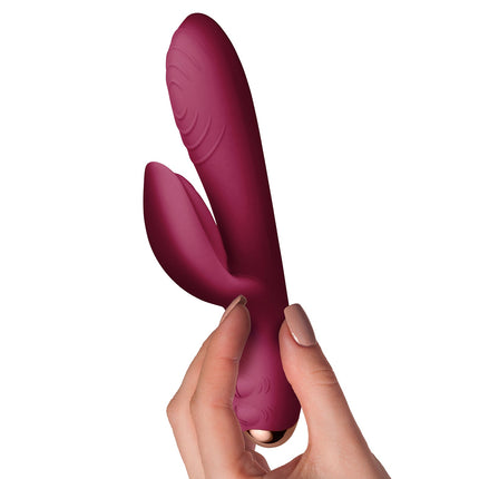 Rocks Off Every Girl Rabbit Vibrator Burgundy