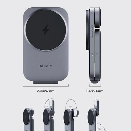 Aukey MagFusion Z Qi2 3-in-1 Foldable Magnetic Fast Wireless Charging Station (LC-MC312)