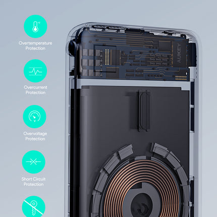 Aukey MagLinnk 6700mAh Magnetic Wireless Charging Power Bank (PB-MS01)
