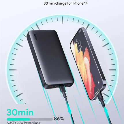 Aukey Sprint X 20K 30W 20000mAh Portable Power Bank with PD3.0 (PB-Y42)