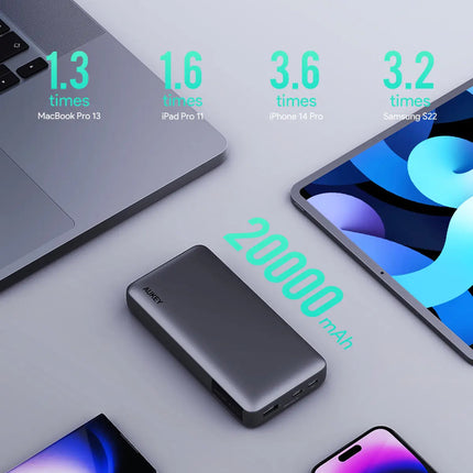 Aukey Sprint X 20K 30W 20000mAh Portable Power Bank with PD3.0 (PB-Y42)
