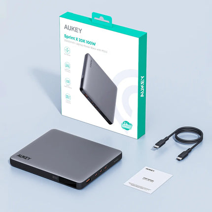 Aukey Sprint X 20K 100W 20000mAh Laptop Power Bank with PD3.0 (PB-Y44)