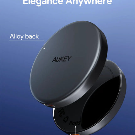 Aukey Magfusion Aura Qi2 Magnetic Fast Wireless Charger (LC-MC10)