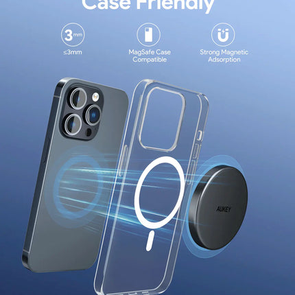 Aukey Magfusion Aura Qi2 Magnetic Fast Wireless Charger (LC-MC10)