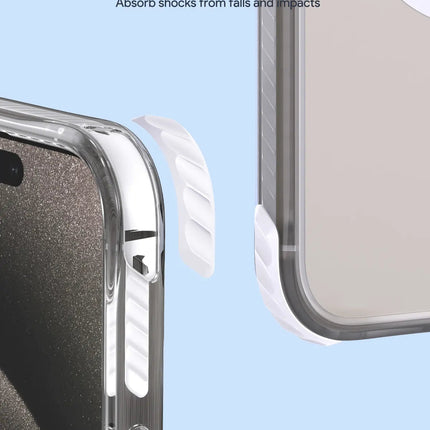 Aukey Urban Guard Magnetic Hard-Shell iPhone 15 Phone case - Transparent (TM11A)