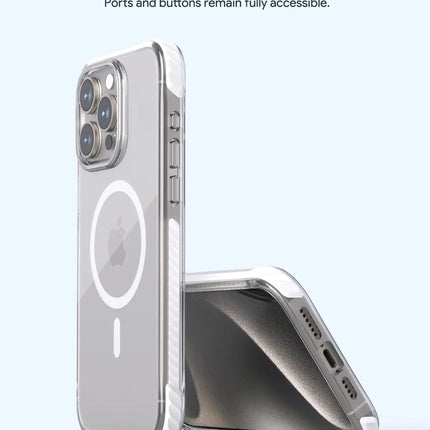 Aukey Urban Guard Magnetic Hard-Shell iPhone 15 Phone case - Transparent (TM11A)