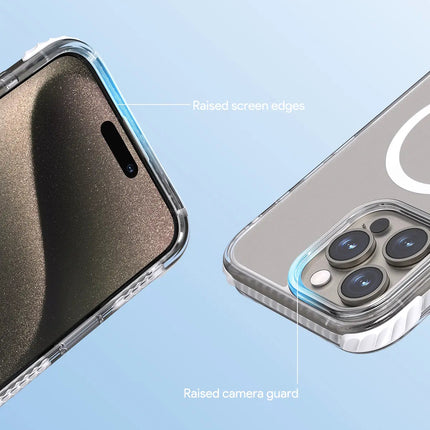 Aukey Urban Guard Magnetic Hard-Shell iPhone 15 Phone case - Transparent (TM11A)