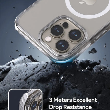 Aukey Urban Guard  Magnetic Hard-Shell iPhone 15 Pro Max Phone case - Transparent (TM11D)