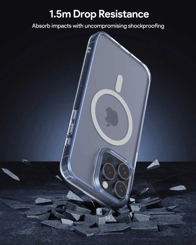 Aukey Clearview Magsafe iPhone 15 Pro Max Phone case - Transparent (TM10D)