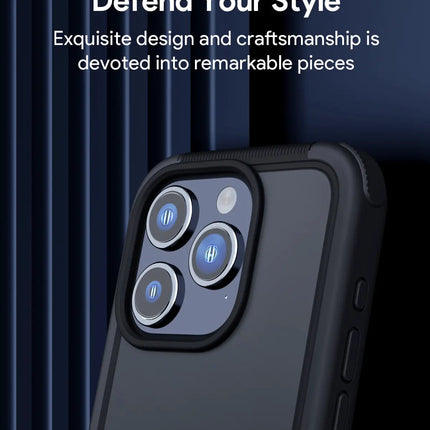 Aukey Urban Guard Elite Magnetic Hard-Shell iPhone 15 Pro Phone Case - Dark Gray (UG10C)