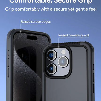 Aukey Urban Guard Elite Magnetic Hard-Shell iPhone 15 Pro Max Phone Case - Dark Gray (UG10D)