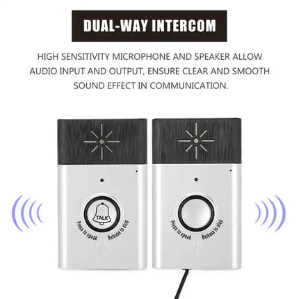 2-Way Voice Intercom Wireless Doorbell System