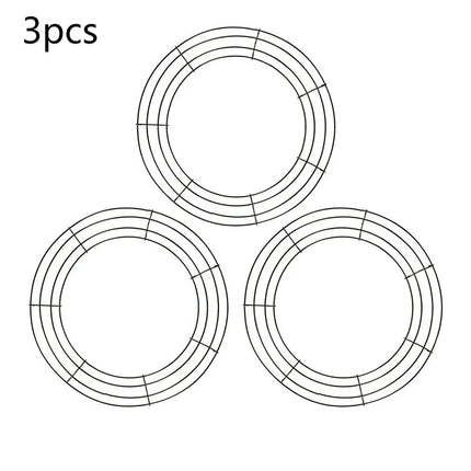 Metal Wreath Round Iron Ring For Christmas