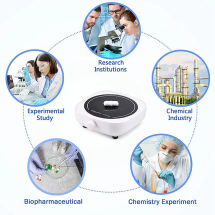 Mini Magnetic Stirrer 4000RPM Portable Mixer White