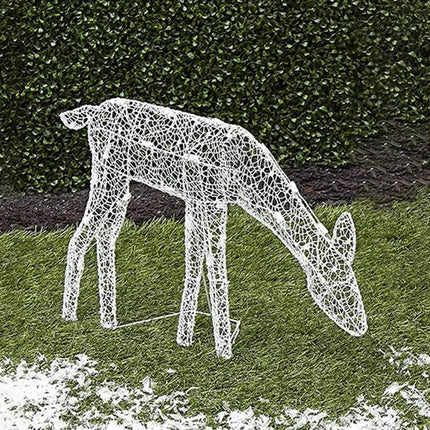 Lighted Christmas Deer Reindeer Family With Led Lights