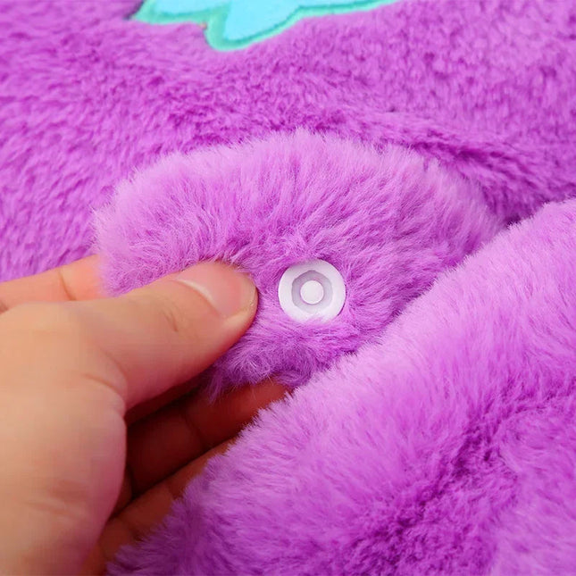 Kids Shark Sleeping Bag Plush Doll Pillow (Purple)