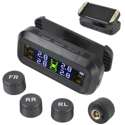 Wireless Tire Pressure Monitoring  Solar And USB Charging