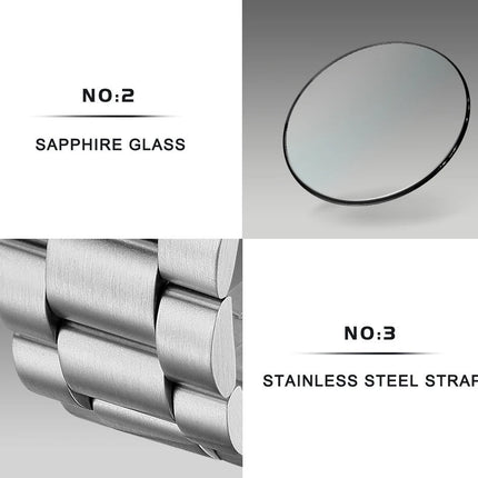 Mens Quartz Chronograph Business Watch