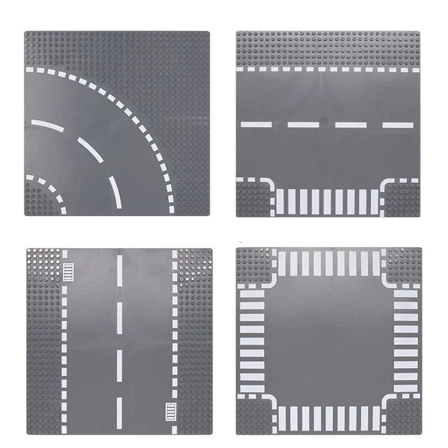 City Road Baseplate Block For Kids Diy Building
