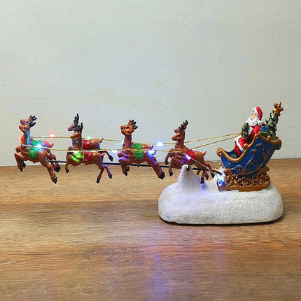 Light-Up Christmas Village House Decoration Set